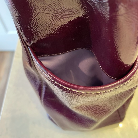 Coach Patent Plum Purple Bucket Handbag - Picture 5 of 11